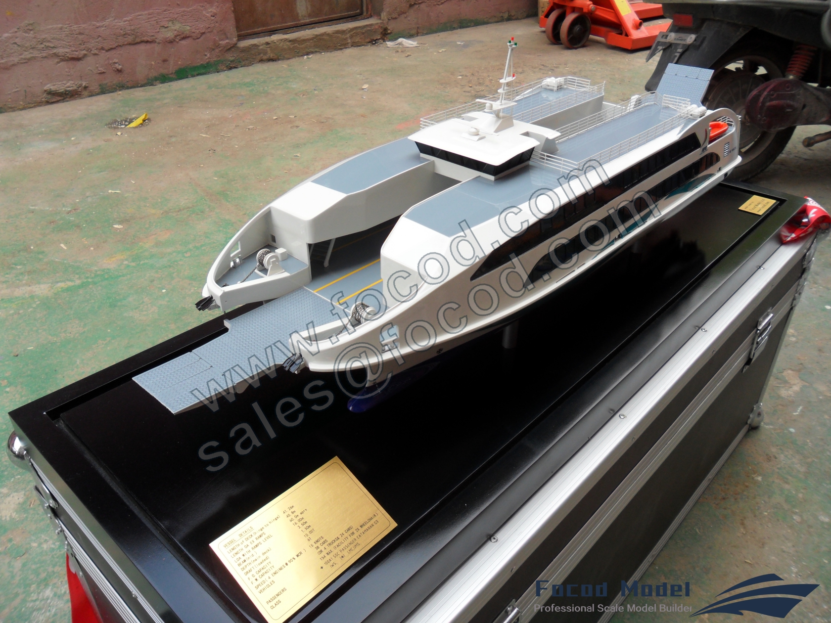 customized model of 45.8米滚装渡轮